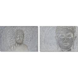 Dkd Home Decor Maleri Buddha (2 pcs) (120 x 2.8 x 80 cm) Billede