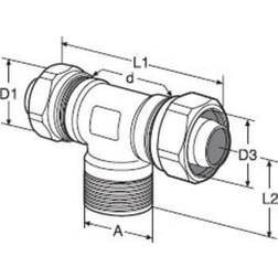 IMI TA 22x1/2" Pex Tee
