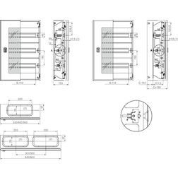 Schneider Electric Din-indsats 1000x600 168 Moduler