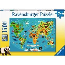 Ravensburger Animal World Map XXL 150 Pieces