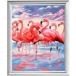 Paint by numbers Flamingoer