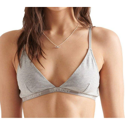 Superdry Organic Cotton Harper Triangle Bralette 2-pack - Pale Pink/Grey