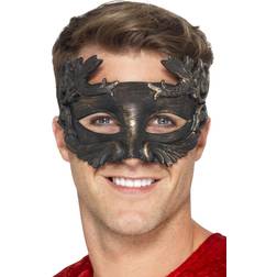 Smiffys Warrior God Metallic Masquerade Eyemask Black