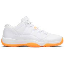 NIKE Air Jordan 11 Retro Low GS - White/White/Citrus