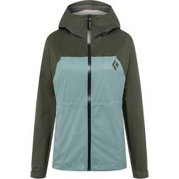 Black Diamond Stormline Stretch Rain Shell Women's - Cypress/Storm Blue