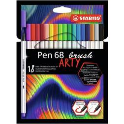 Stabilo Pen 68 Brush Arty 18-pack