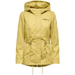 Only Lorca Canvas Parka Jacket - Yellow/Jojoba