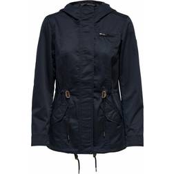 Only Lorca Canvas Parka Jacket - Blue Graphite