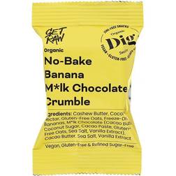 Getraw No-Bake Banana Milk Chocolate Crumble 35g 1pack