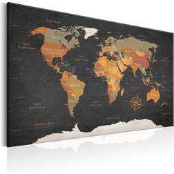 Arkiio World Map Secrets Of The Earth Billede 90x60cm