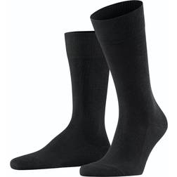 Falke Family Mens Cotton Socks - Black