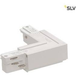 SLV EUTRAC L-forbinder jord udvendig, trafikhvid