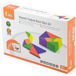 Viga Magnetic Tangram Blocks Set 35pcs
