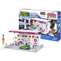 BBurago 1:43 Street Fire Bburage City Train Station inc 1 Car Toy Gift- 31505