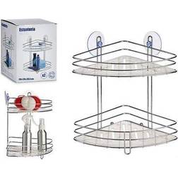 BigBuy Home D'Angle Pour Douche Etagere 2 Paniers