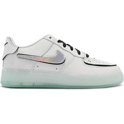 NIKE Air Force 1/1 GS - Summit White/Black/Fusion Red/Multi-Color