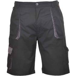 Portwest Texo Contrast Cargo Shorts - Black