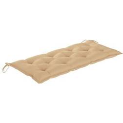 vidaXL - Chair Cushions Beige (120x50cm)