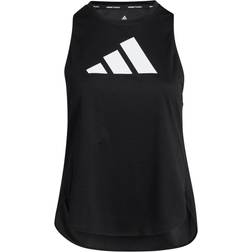 adidas 3 Bar Logo Plus Size Tank Top Women - Black/White/White