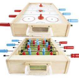 Pintoys 2 in 1 Table Football & Air Hockey Game