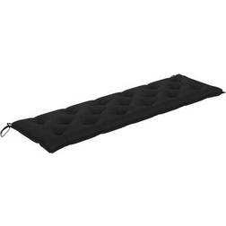 vidaXL - Coussin de chaise Noir (180x50cm)