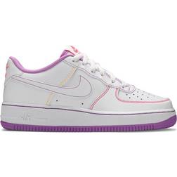 Nike Air Force 1 Low GS - White/Fuchsia Glow/Hyper Pink