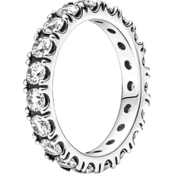 Pandora Sparkling Row Eternity Ring - Silver/Transparent