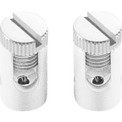 SLV STRØMTILSLUTNING, til TENSEO 12V wiresystem, hvid, 2 stk