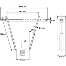 Legrand Trapetzbeslag Rtb10-e