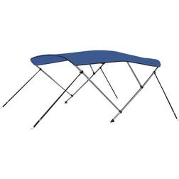 vidaXL Toldo Bimini de 3 arcos azul 183x180x137 cm Blue