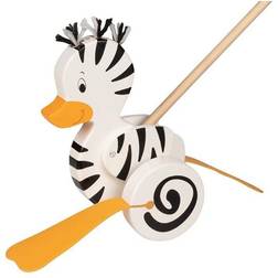 Goki Schiebetier Zebra-Ente