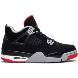 Nike Air Jordan 4 Retro GS - Black/Cement Grey/Summit White/Fire Red