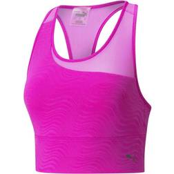 Puma Mid Impact Flawless Training Bra - Deep Orchid