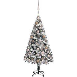 vidaXL LEDs & Ball Christmas Tree 59.1"