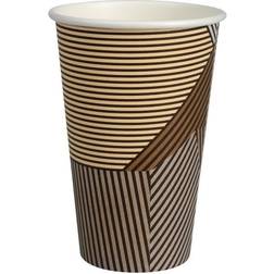 Abena Kaffebæger 33 cl ø8cm, Lines 1000 stk 11,5cm, Ø8cm, 33 cl, brun, PE/pap, 11 oz