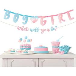 Amscan Banner Kit Gender Reveal DIY