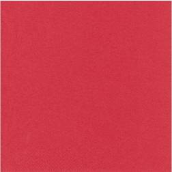 Papstar Serviettes, 3 couches pliage 1/4 33 cm x 33 cm rouge