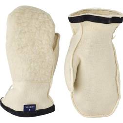 Hestra Heli Ski Wool Liner Mitt - Off White