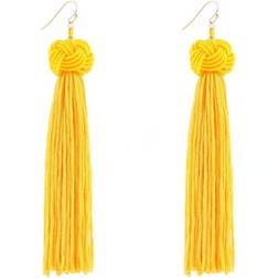 Everneed Maliva Tassel Earrings - Gold/Yellow