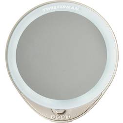 Tweezerman Adjustable Lighted Mirror Gold