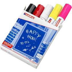 Edding 4090 Chalk Marker Fluorescent Colors 4-15mm 5-pack
