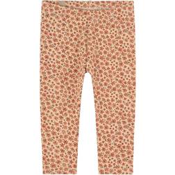 Wheat Jersey Leggings - Beige Flowers (0853f/4853f-180-9008)