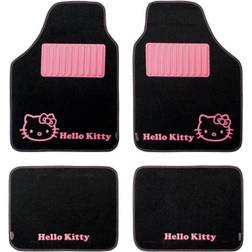 Hello Kitty Bil gulvmåtte sæt KIT3013 Universal Sort Pink (4 pcs)