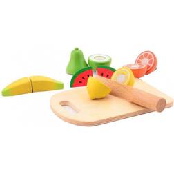 Jouéco Cutting Fruit cortador de fruta de madera 36 m 14 ud