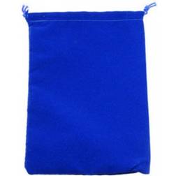 Chessex Dice Bag: Large Blue Suede cloth Dice Bag CHX02396