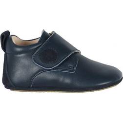 Wheat Dakota Leather Indoor Shoe - Navy