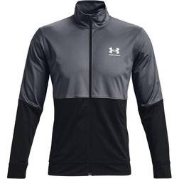 Under Armour Pique Track Jacket Men - Pitch Gray/White - 012