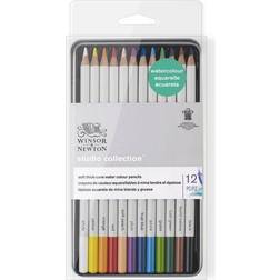 Winsor & Newton Akvarell Pennor mix I plåtask 12-pack