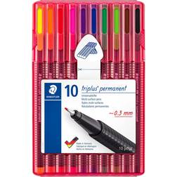 Staedtler Universalpenna Permanent Triplus 10 pennor