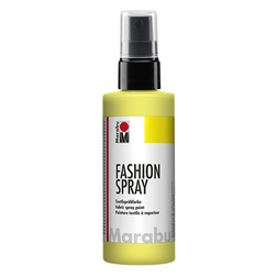 Marabu Textilsprayfärg: Textilfärg, sprayflaska Fashion Spray, 100ml, Lemon (020)